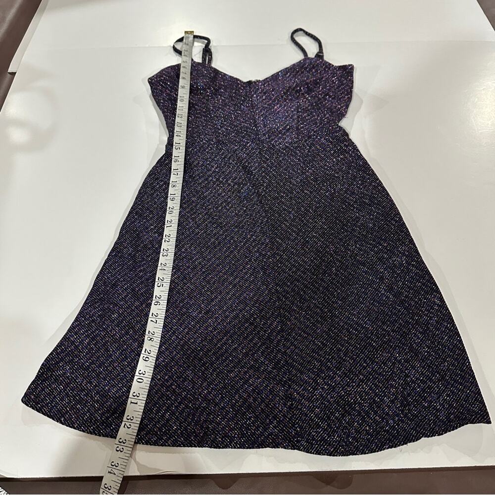 Cosmopolitan x Dress The Population Trista Metallic‎ Violet Multi Dress Size S - Picture 16 of 16